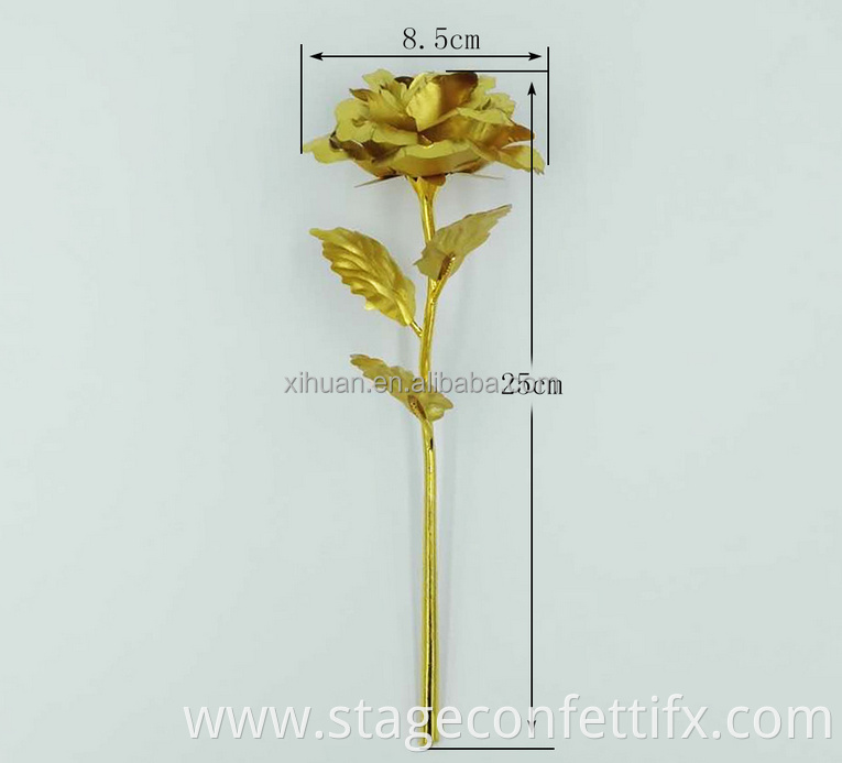 2021 Amazon Hot Sale 24k Gold Plated Rose Eternal Roses Beautiful 24K Gold Dipped Preserved Rose Flower